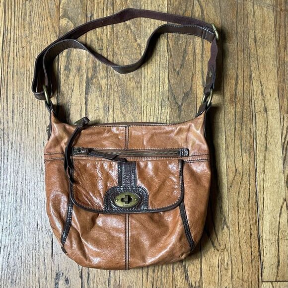 Fossil Leather bag - Picture 1 of 7